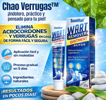 Chao Verrugas ™ Indoloro, práctico y pensado para tu piel